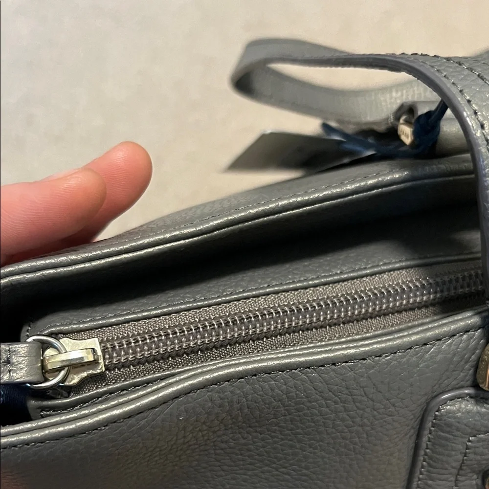 Cole Haan Gray Leather Tote - Picture 5 of 12